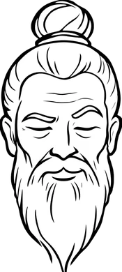 The guru, one eyebrow raised
